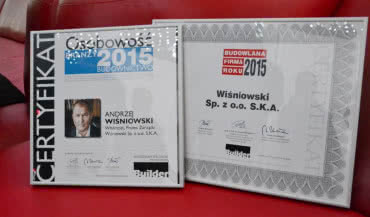 WIŚNIOWSKI Budowlaną Firmą Roku według Buildera