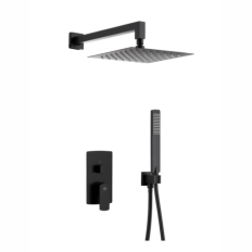 MOKAIT BLACK zestaw natryskowy podtynkowy z baterią 3 funkcyjną