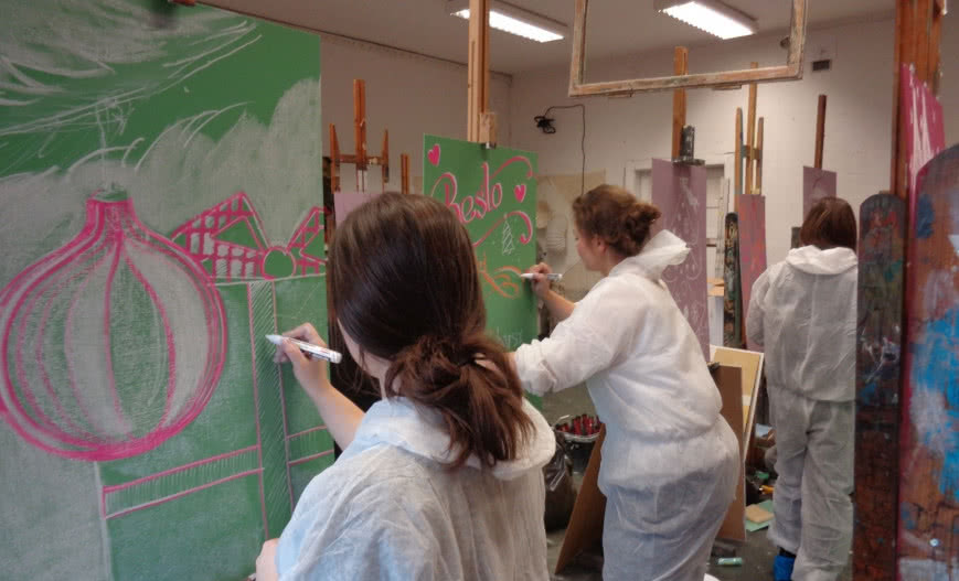 Warsztaty Tikkurili i krakowskiej ASP dla studentów