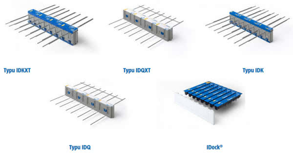 Elementy Schöck Isokorb® ID - do termicznego oddzielania balkonów mocowanych do gotowych konstrukcji budynku