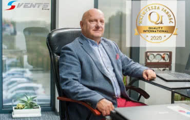 Złote Godło QUALITY INTERNATIONAL - NAJWYŻSZA JAKOŚĆ 2020 dla Vents Group