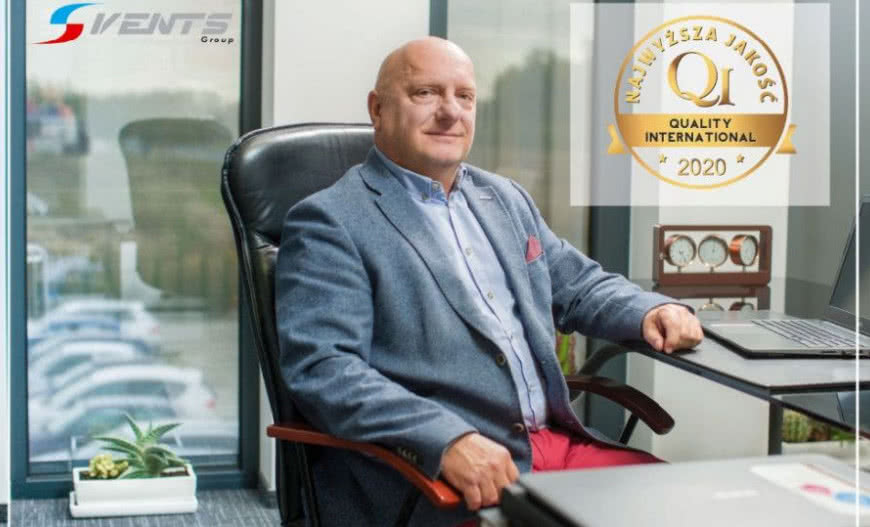 Złote Godło QUALITY INTERNATIONAL - NAJWYŻSZA JAKOŚĆ 2020 dla Vents Group