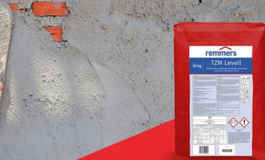 Remmers TZM Levell, czyli tynk i zaprawa murarska w jednym