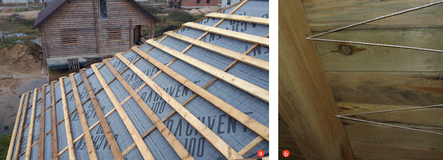 W typowym skośnym dachu palna jest nie tylko drewniana więźba, także ruszt z łat i kontrłat, membrany dachowe, pełne deskowanie