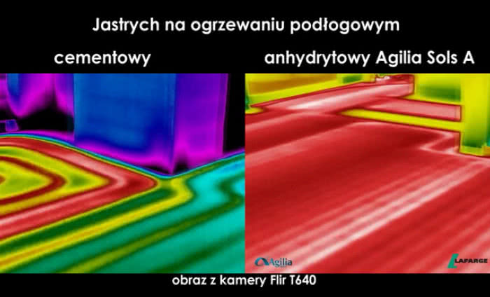 Doskonały wynik termowizyjnych badań wylewki anhydrytowej Agilia™ Sols A