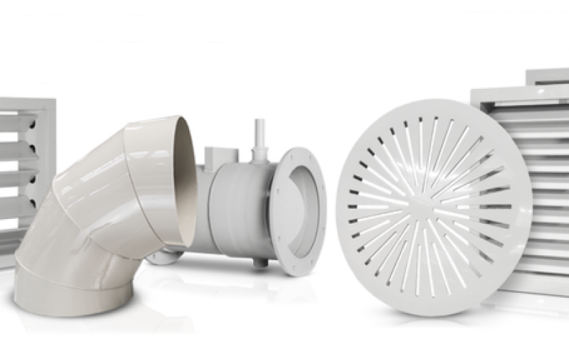 Systemy wentylacyjne z tworzyw sztucznych Alnor