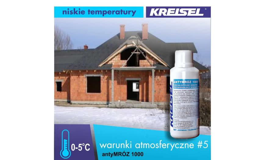 antyMRÓZ 1000 - dodatek przyspieszający wiązanie tynku i farby