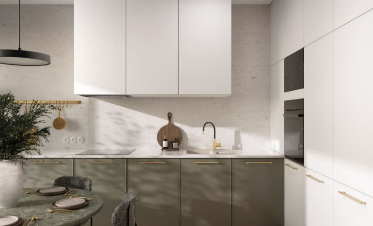 Kuchnia w kolorze szałwii – hit aranżacyjny, który odmieni każde wnętrze