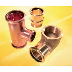 Łączniki zaciskowe z miedzi SANHA Press