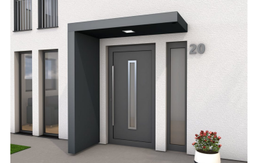 Nowoczesne zadaszenie nad drzwiami GUTTA BS 200