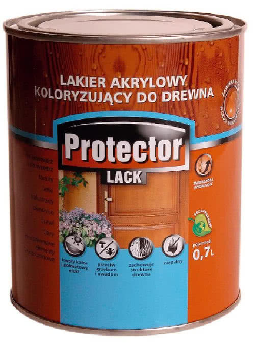 Protector Lack lakier akrylowy koloryzujący do drewna