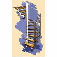 Schody Spiralne Narożne Typ E