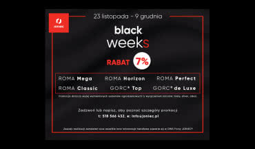 Promocja BLACK WEEKS w firmie Joniec