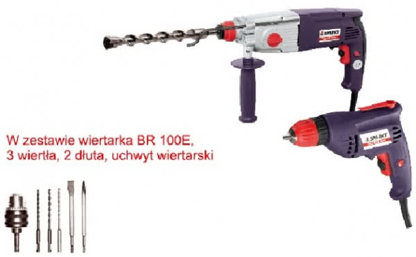 Młot pneumoudarowy BPR 261E + wiertarka BR 100E