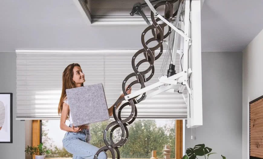 Schody strychowe GREENSTEP LET Electric: wygoda na wyciągnięcie ręki!