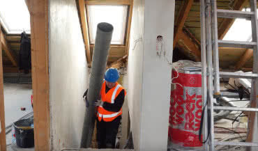 Adaptacja poddasza - woda i kanalizacja, wentylacja i ogrzewanie