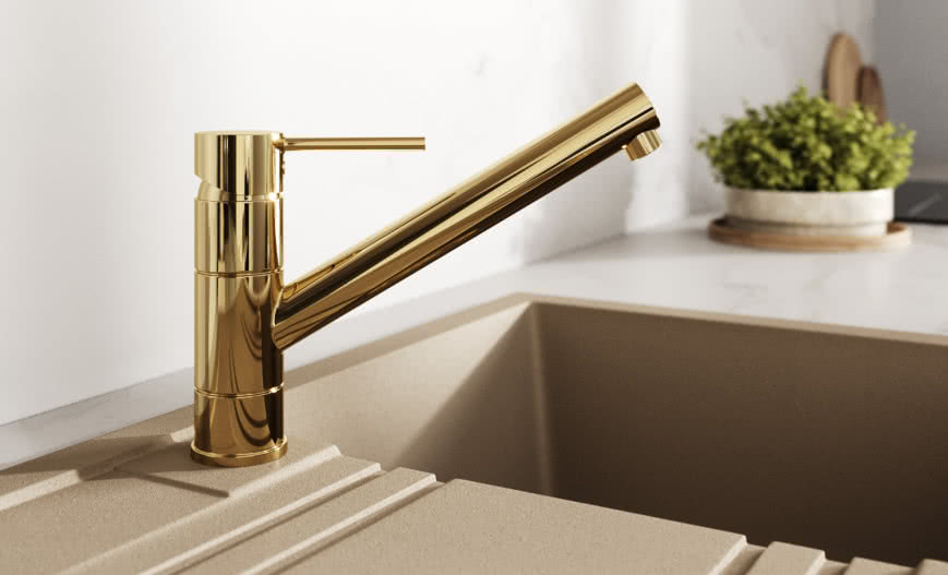 Złota kuchnia - luksusowy blask w Twoim domu!