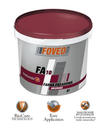 Farba Fasadowa Akrylowa FA 10