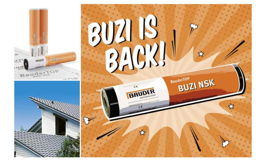 BauderTOP BUZI NSK – dyfuzyjna bitumiczna membrana podkładowa