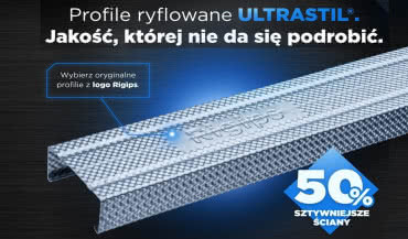 Profile ryflowane Rigips ULTRASTIL