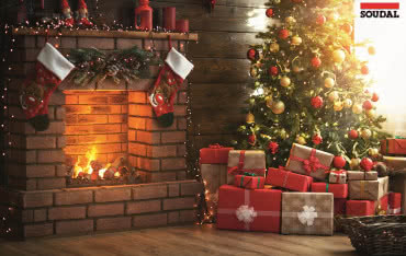 Zabezpieczenie kominka uszczelniaczem do pieca firmy Soudal