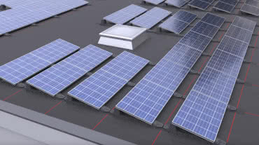 Montaż paneli fotowoltaicznych na dachu płaskim