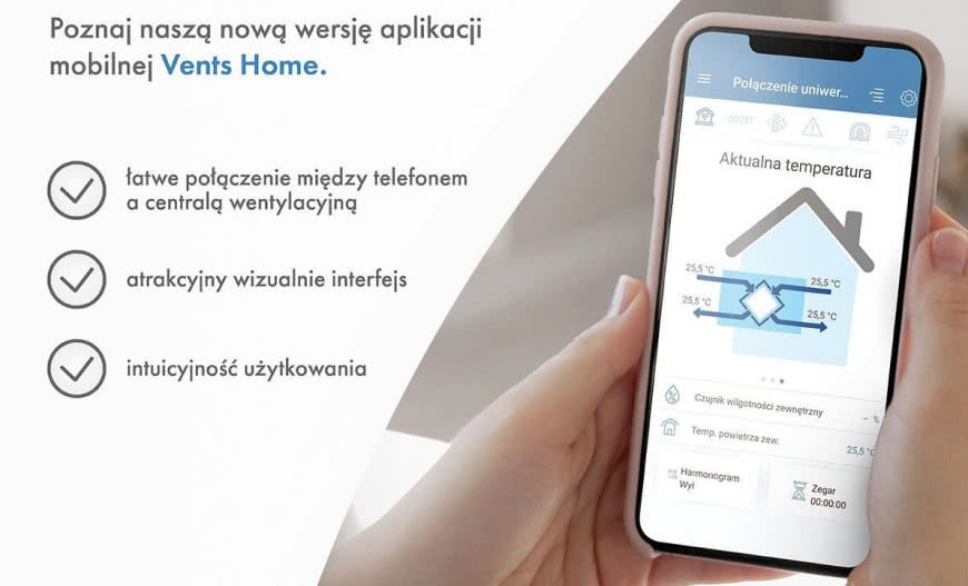 Nowa aplikacja mobilna Vents Home 