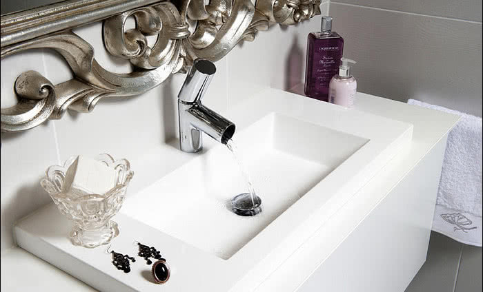 Motywy geometryczne w łazience