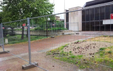 Narodowy Pałac Kultury w Sofii zabezpieczają panele tymczasowe od Betafence