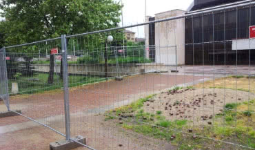 Narodowy Pałac Kultury w Sofii zabezpieczają panele tymczasowe od Betafence