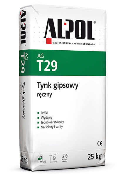 Tynk gipsowy ręczny AG T29