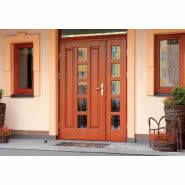 Drewniane drzwi wejściowe Premium Termo