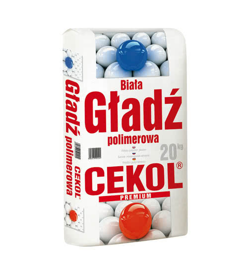 Biała gładź polimerowa CEKOL Premium