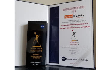 Termo Organika Złotą Budowlaną Marką Roku 2019