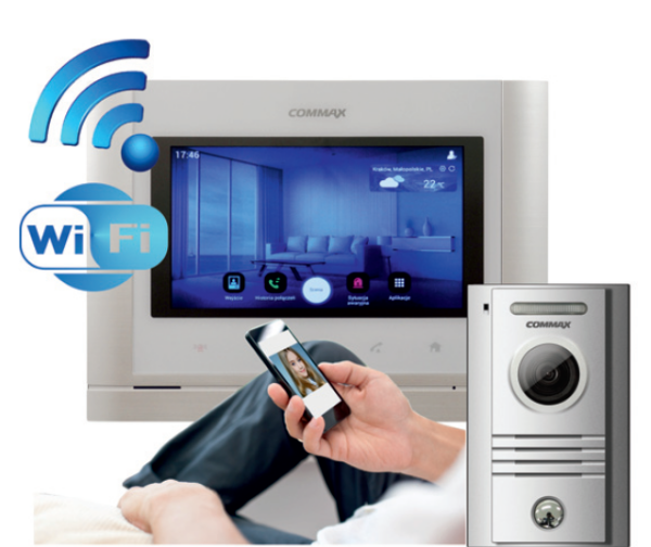 Wideodomofon jednoabonentowy CMV-70MX z kamerą DRC-40KR2