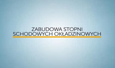 Zabudowa stopni schodowych