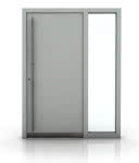 Internorm - drzwi nowoczesne z przeszkleniem bocznym