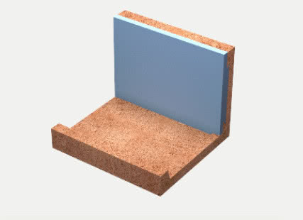 Kształtka wieńcowa KLB L 36,5 ze styropianem