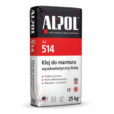 Biały klej do płytek ODKSZTAŁCALNY S1 AK 514