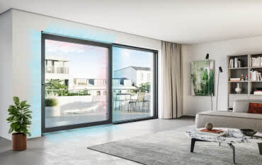 Okna i drzwi przesuwne Schüco LivIng move - odporne na ulewy i wiatr