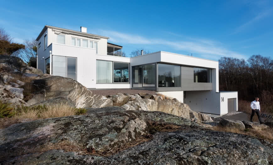 Modernizacja domu w stylu Bauhaus z użyciem rozwiązań Schüco