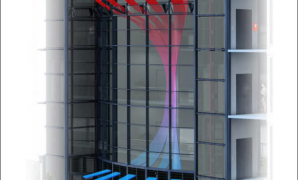 Zastosowanie fasadowych okien oddymiających