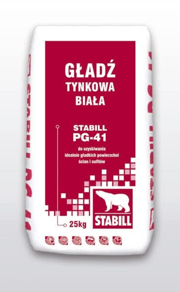 Gładź tynkowa biała Stabill PG-41