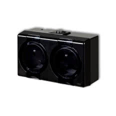 Gniazdo natynkowe podwójne SENIOR IP44