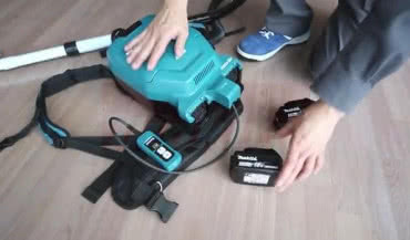 Akumulatorowy odkurzacz plecakowy DVC260