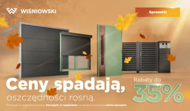 Nowe okna, drzwi i brama? Teraz taniej! Jesienna promocja WIŚNIOWSKI
