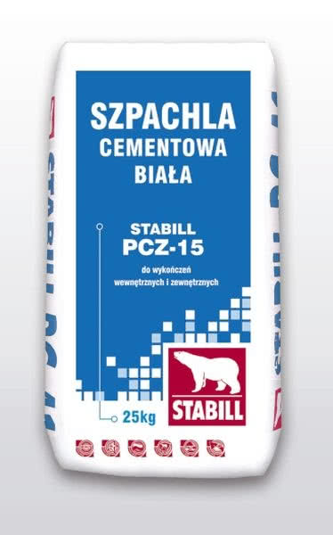 Szpachla cementowa biała STABILL PCZ-15