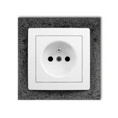 Gniazdo i ramka z betonu DECO