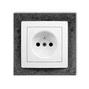 Gniazdo i ramka z betonu DECO