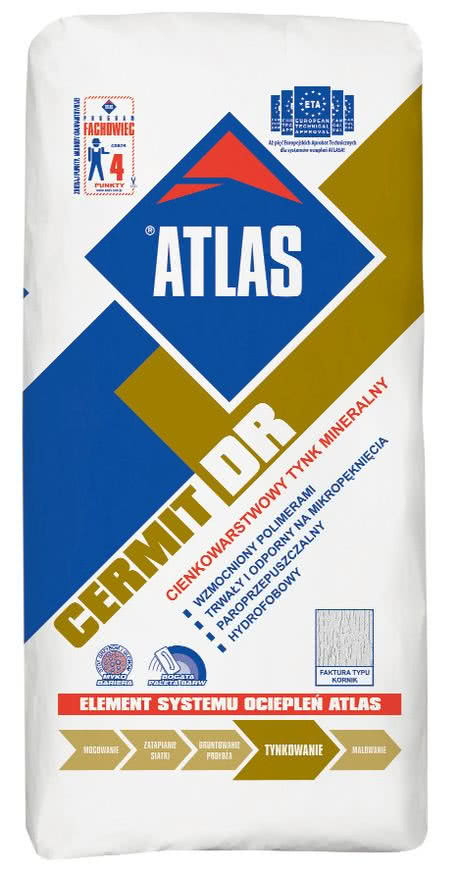 Atlas plus. Штукатурка Atlas Cermit PS, 25 кг. Atlas Cermit SN mal 2,5 мм, шуба, тонкослойная минеральная штукатурка 25 кг. Декоративная штукатурка Atlas Cermit SN. Декоративное покрытие Atlas Cermit Dr, 25 кг.